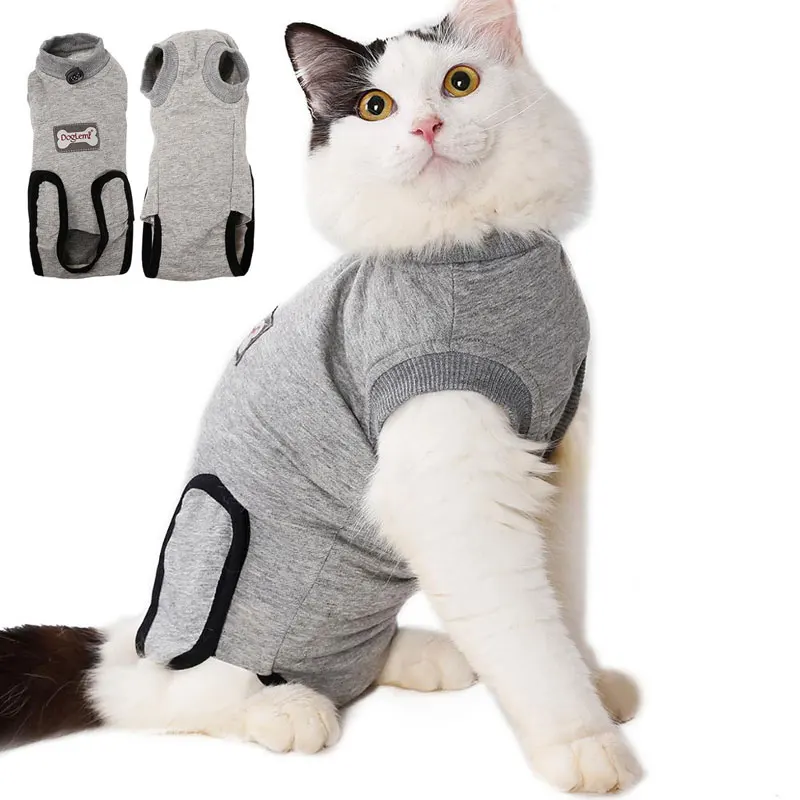 

Cat Clothes Tight Medical Cotton Sterilization Recovery Suit Pet Clothes Shirt Anti-bite Clothes for Cat Dog Operation Recovery