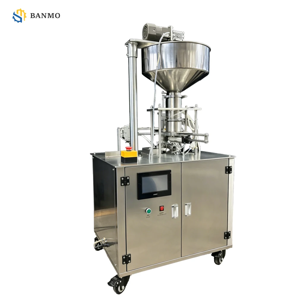 2026 Newest BANMO SAS-300 Automatic Samosa Machine 600pcs/h Commercial Dumpling Maker with 304 Stainless Steel Stirring Hopper