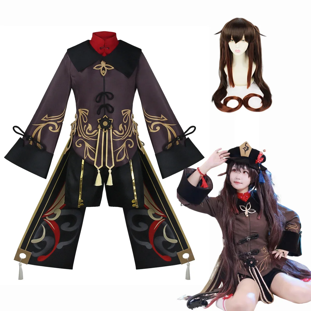 

CosplayHutao Cosplay Femme Halloween Costume Anime Clothes For Women Disfraz Mujer Adulta For Adults Ropa Para Hu Tao outfits