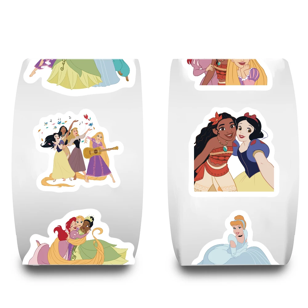 500 STKS Disney Prinses Alien Roll Sticker Cartoon Waterdichte Decoraties DIY Cafe Telefoon Notebooks Motorfiets Graffiti Stickers ﻿