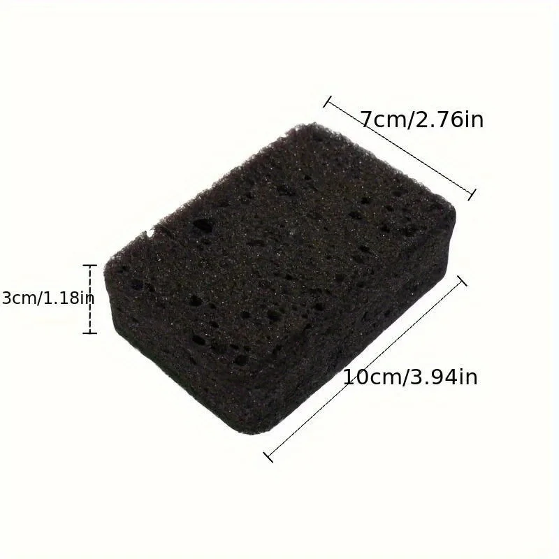 3pcs Thickened wood pulp cotton dishwashing sponge cloth, scouring pad, absorbent sponge dishwashing wipe