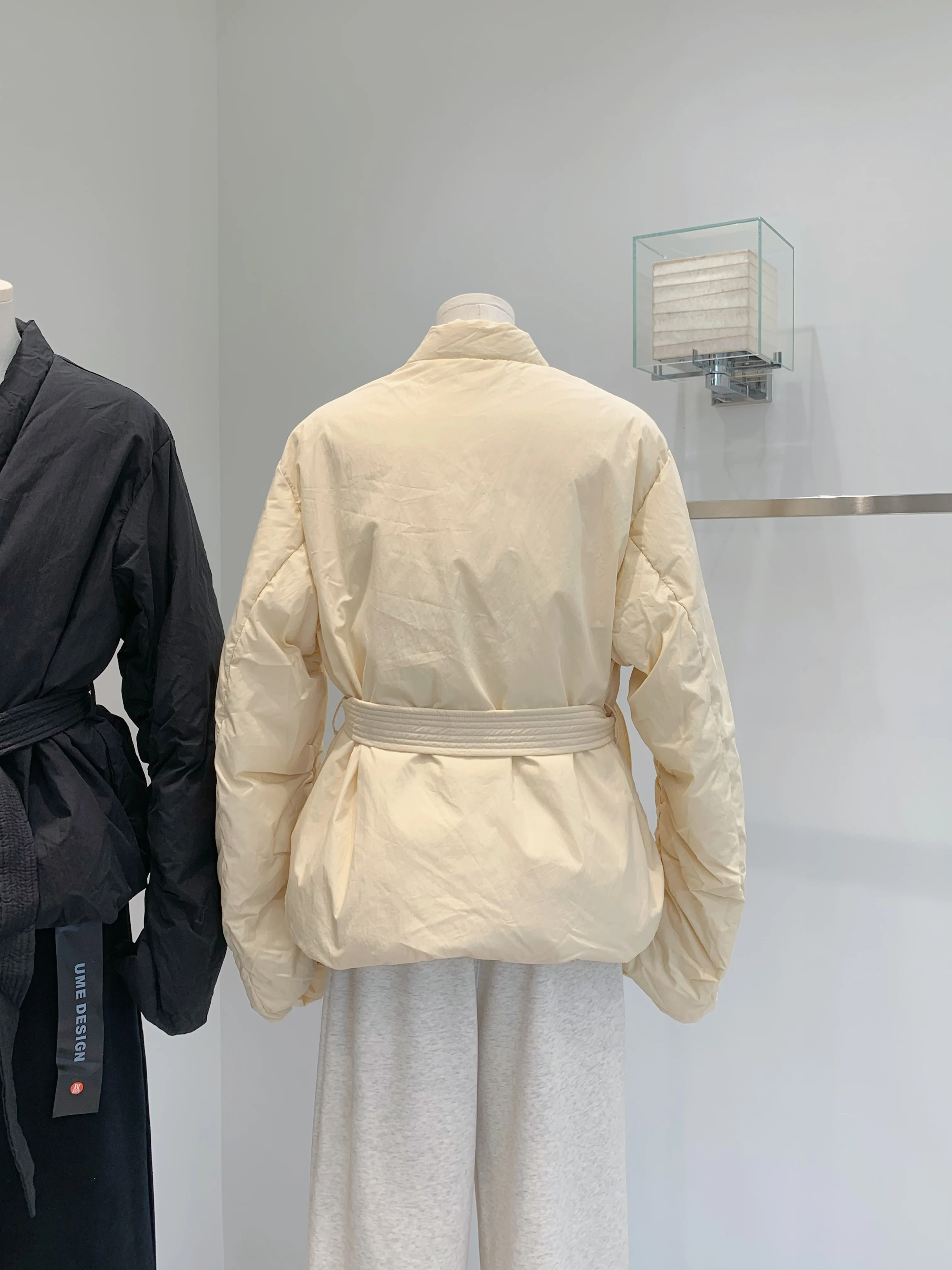 Cappotto da donna autunno inverno elegante con scollo a V in piumino d'anatra bianco Lady Streetwear manica lunga caldo piumino allentato capispalla