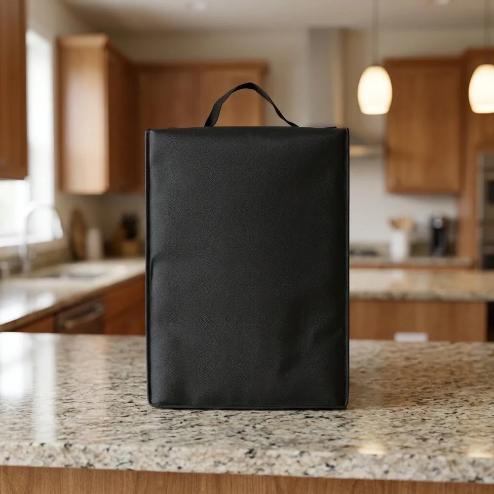 Black Oxford Cloth Cover for Blenders and For Food Processors Waterproof Dust Protection 26D 20W 37H CM Easy Wipe Case