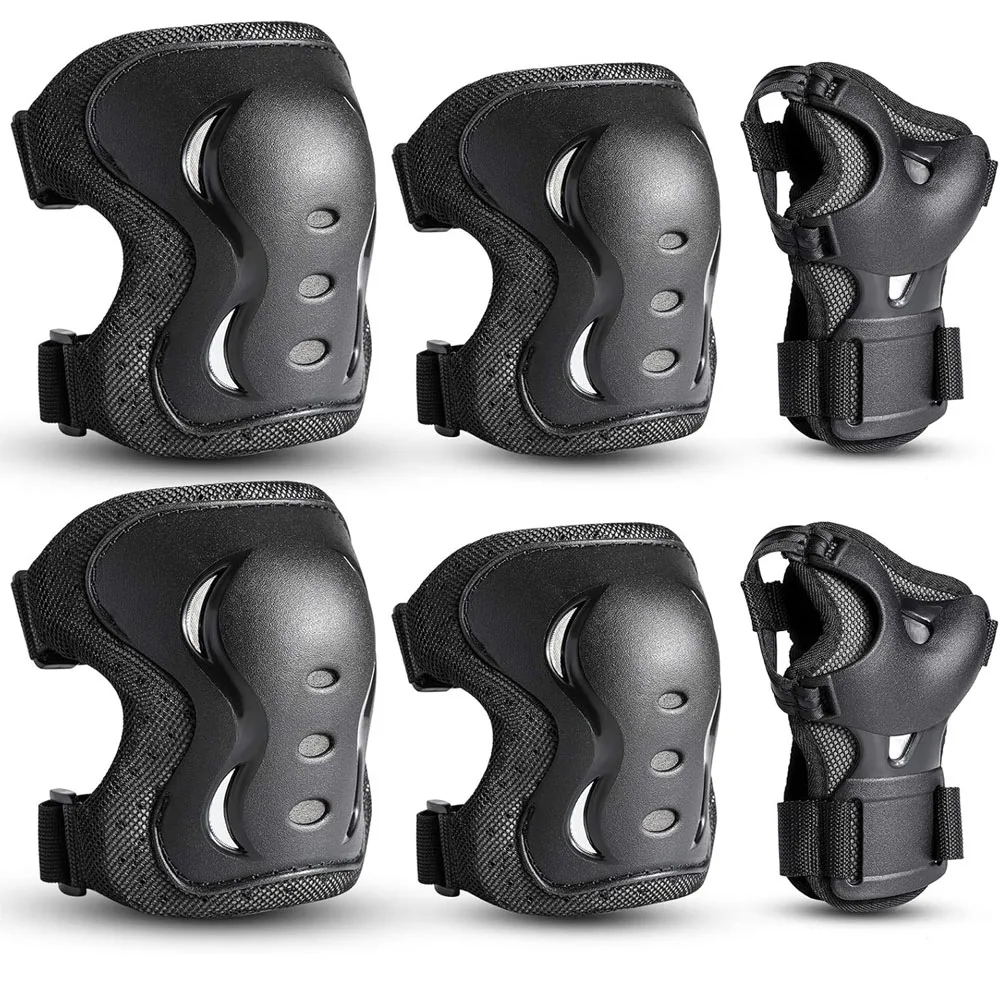 6Pcs kids Knee Pad Elbow Pads Guards Protective Gear Set for Roller Skates Cycling Skateboard Inline Skatings Scooter