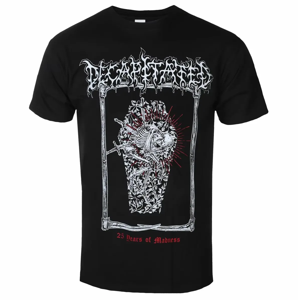 25 Years of Madness Album Decapitated Technical Death Metal Band Graphic T-Shirt Cotton Men Women Streetwear Tee