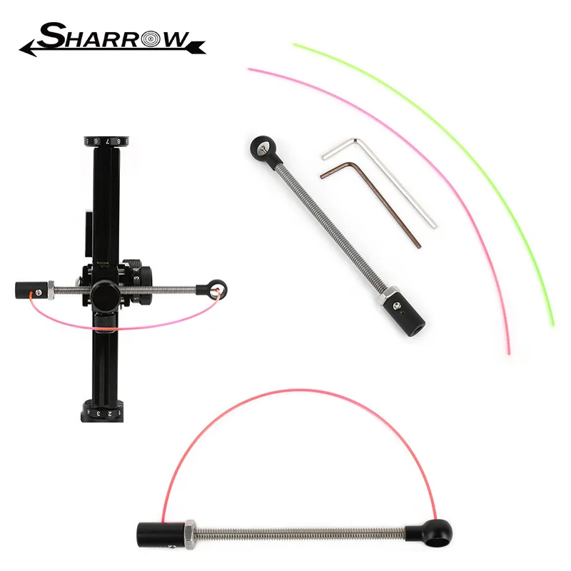 Recurve Bows Fiber Optical Sight Pin Adjustable Diameter 1mm Optical Fiber Aiming Tool for Recurve Bows Shooting Hunting Aiming
