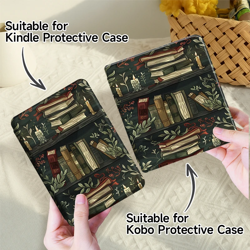 Universal case for Kobo Clara BW/Libra Colour and Kindle Paperwhite5,kindle10/11/12 models. Fits 6-7inch E-readers