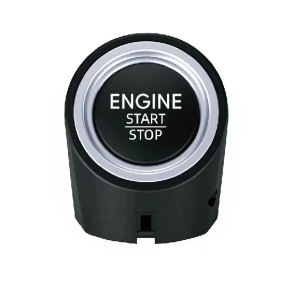 Cartoon Simulation Car Engine Ignition Sound Keychain Button Press Connecting Chain Sound Effect Pendant Sturdy Metal Key Ring