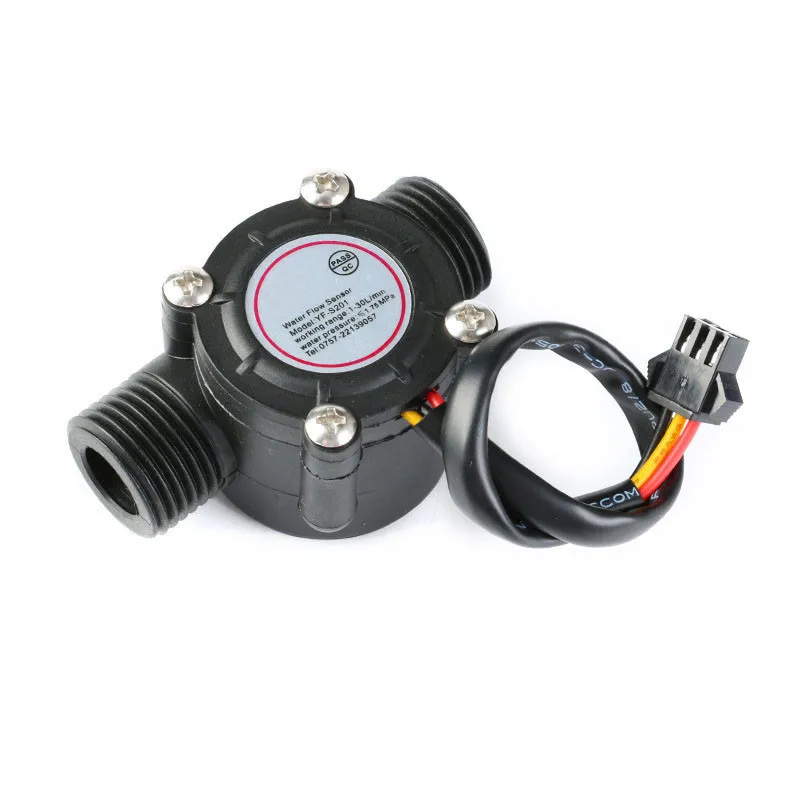 1~50Pcs YF-S201 Water Flow Sensor/4 Points G1/2 Interface Water Heater Water Dispenser Water Dispenser Hall Flowmeter