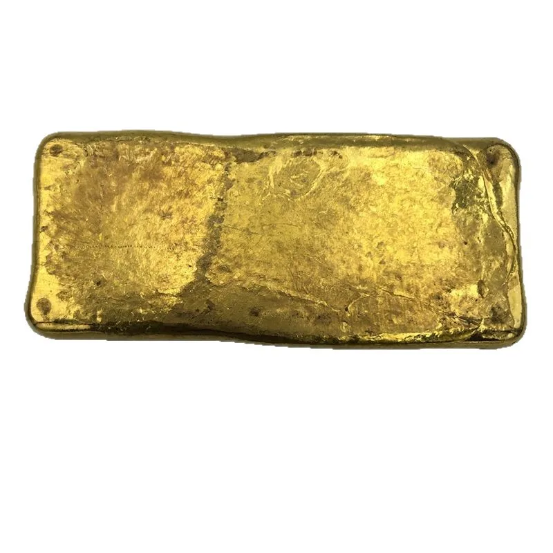 Flying Dragon Gold Ingot Brass Retro Craft Ornament Ancient Gilt Coin