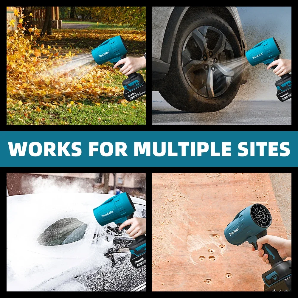 Makita 18V Tools Brushless Turbo Fan Blowers Electric Handheld Jet Fan Snow Leaf Dust Blowing Tool (NO Battery)