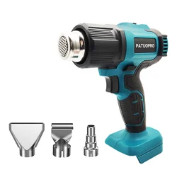 Makita 18V 배터리 없음 산업용 무선 전기 히트건, 열풍 총, 온도 조절 가능, 배터리 미포함