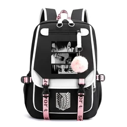 New Anime Eyes Y2K Harajuku Backpack Teenager Fashion Street Cool Zipper Backpack USB Large Capacity Backpacks