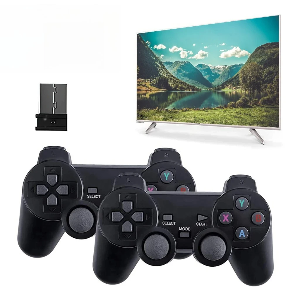 2,4G Kabelloser Gaming-Controller mit Empfänger Kabelloser Spiel-Joystick Gamepad 3D-Rocker Kabelloses Gamepad Kompatibel mit M8/ D90