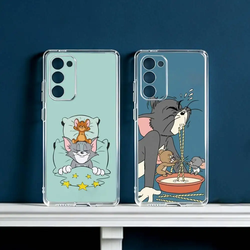 

The Cat and Mouse Show Phone Case For Samsung Galaxy S24 S25 S23 S22 S21 Plus S24 S25 Transparent Cover Case