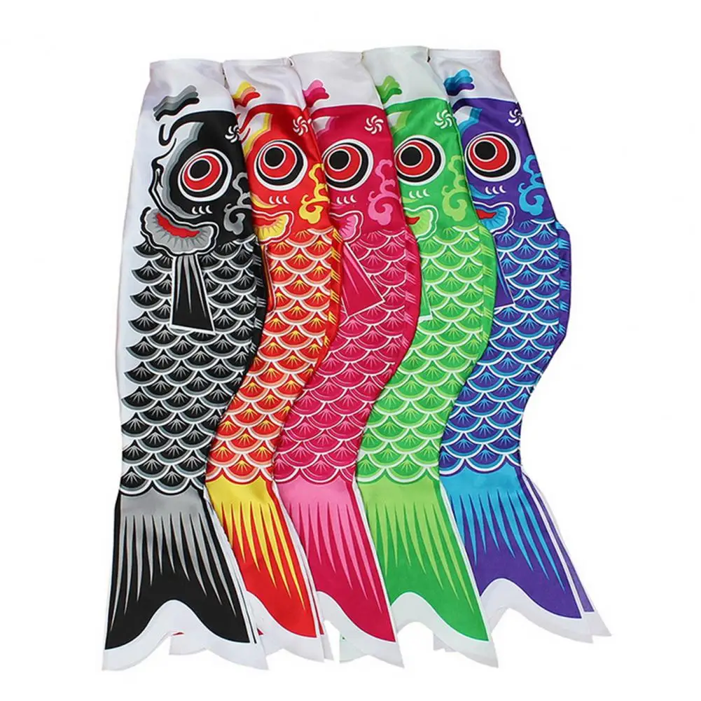 Diy Carp Streamer Hand-painted Japanese Carp Streamer Kit with Vibrant Colors Fish Pattern Diy Wind Socks for A Festive