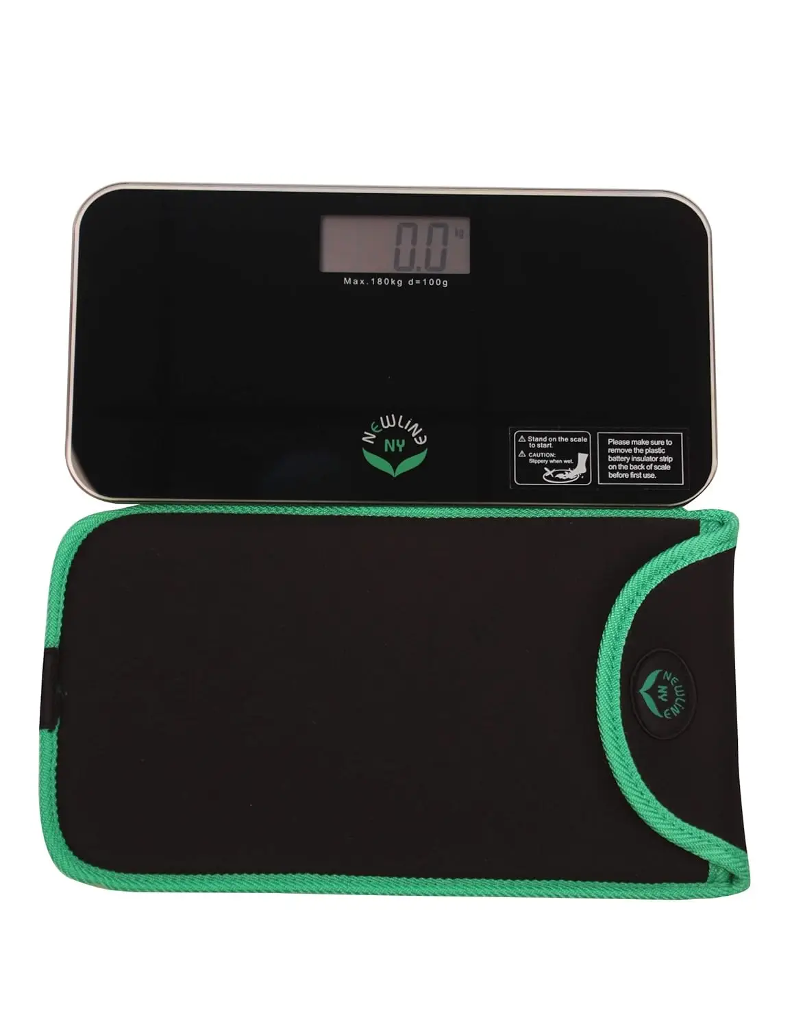 

NewlineNY Black Mini Bathroom Scale Travel Slip Case SBB 0718MBK 101BG