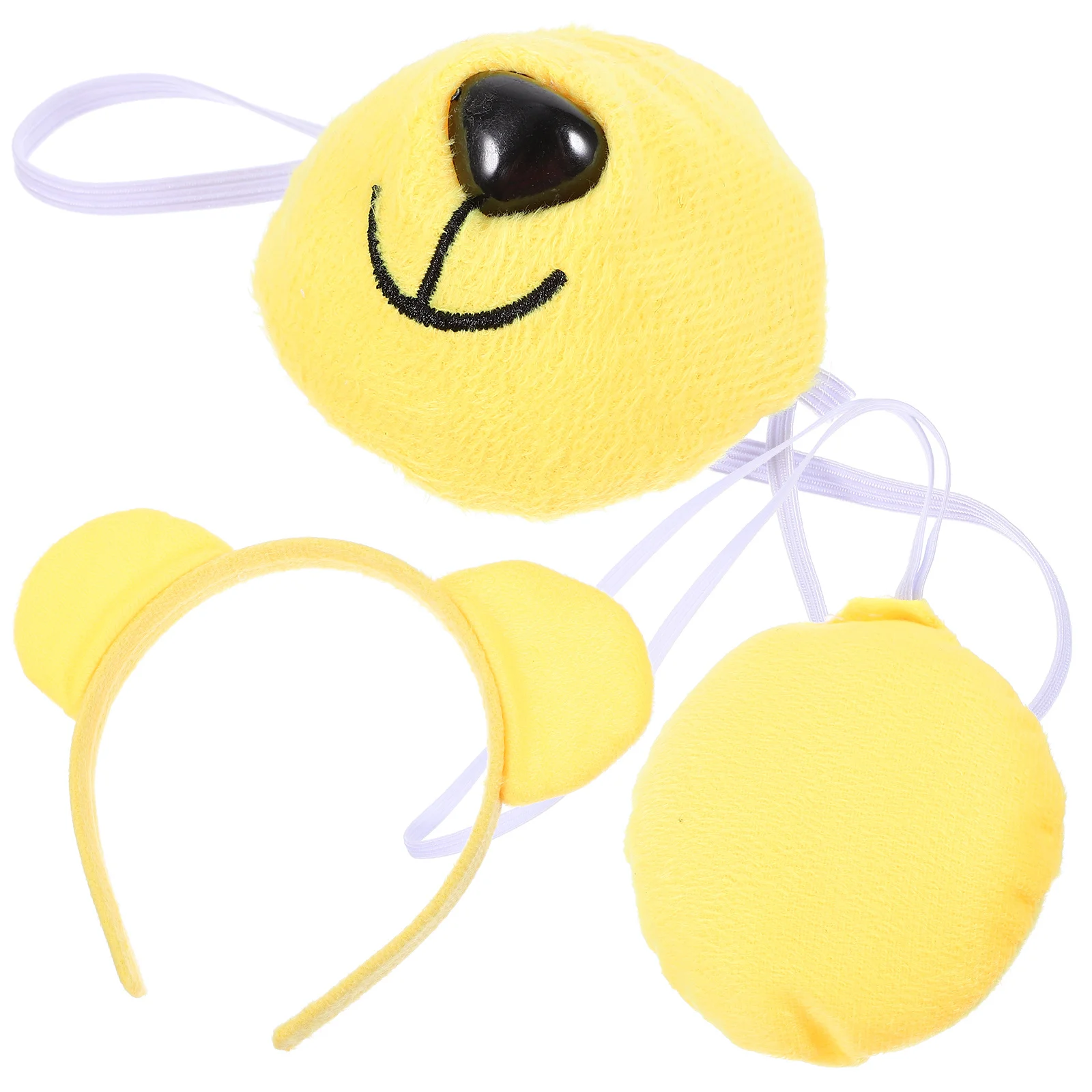 1 Juego de accesorios para disfraz de mapache, diadema, cola de nariz, ajustable, ligero, disfraz de mapache para fiesta infantil, decoración de Halloween