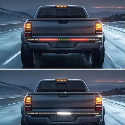 트럭 LED 테일 라이트 3 in 1 브레이크/방향 지시등/DRL(47.24-94.48)인치 LED 스트립 라이트 트럭 트레일러 ATV 12-24v용 방수