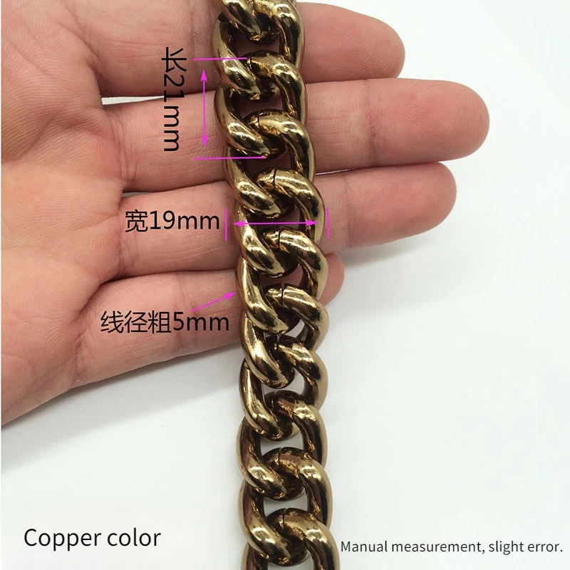1m Aluminum Bag Chain Replacement Parts Accessories for Hand-Women Shoulder Handbag DIY Handmade Detachable Straps Chain