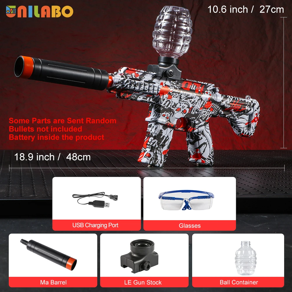 M416 elektrisch blasterpistoolspeelgoed, oplaadbaar automatisch buitenspeelgoed voor teamfamilieactiviteiten, perfect cadeau (kogels exclusief) - afbeelding 1