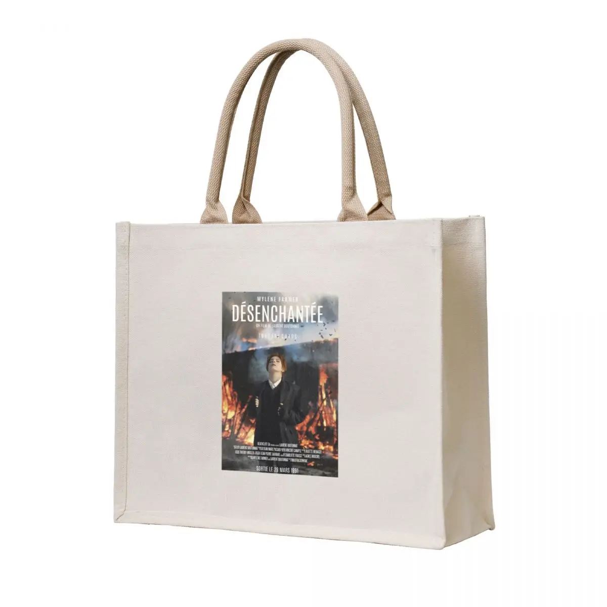 

Gifts Women Mylene Farmer You Poster Graphic For Fans Tote Bag Shopper handbag eco bag folding reusable shopping bag