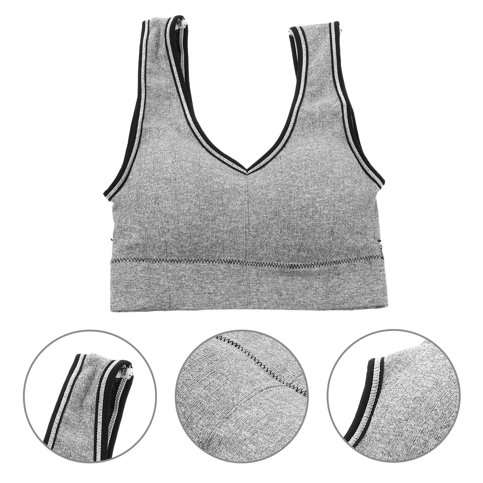 Wirefree Sports Bra for Women Breathable Nylon Material Gentle Skin Friendly Comfort Fit Yoga Running Fitness Vest