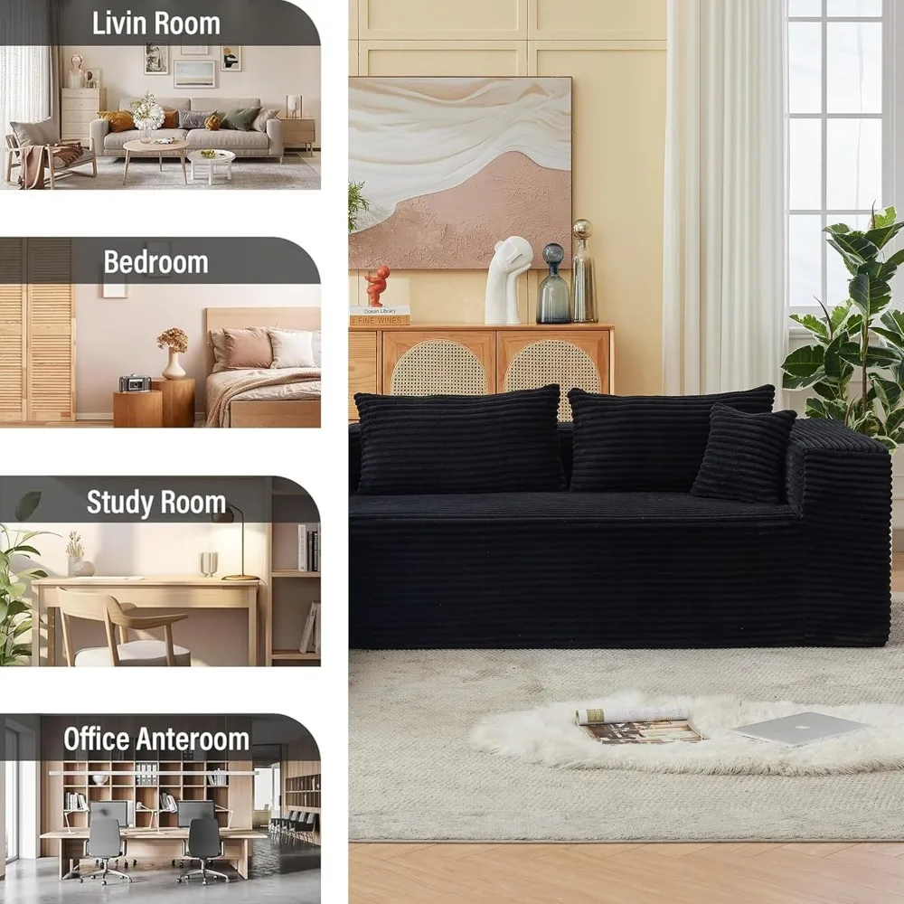 L-образный секционный диван с откидной спинкой и высокопрочной пеной, сборка не требуется, модульный угловой диван для удобных сидений