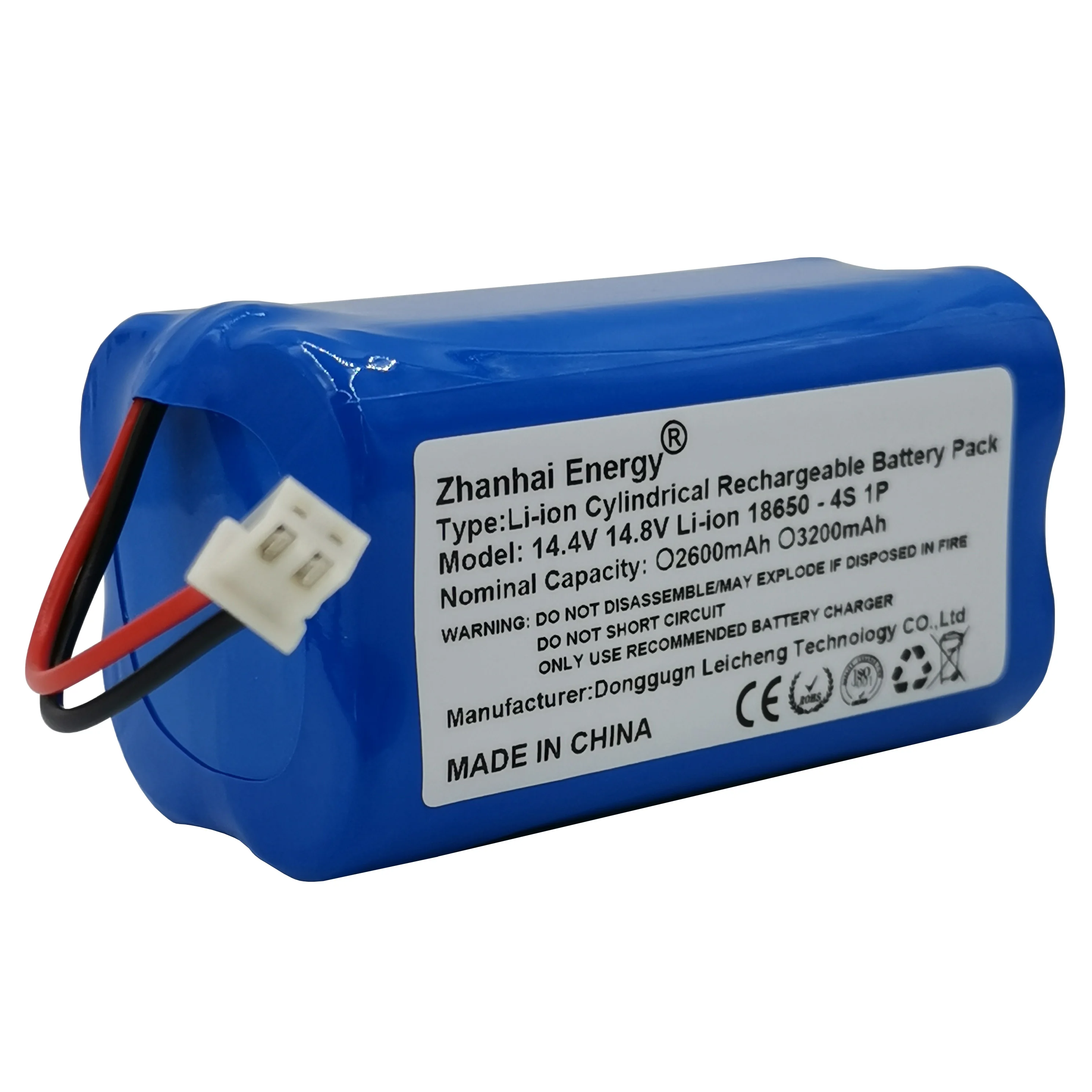 14.4V 14.8V 2600mAh 3200mAh 18650 batteria ricaricabile cilindrica agli ioni di litio 4S 1P per Robot aspirapolvere batteria di ricambio nuovo