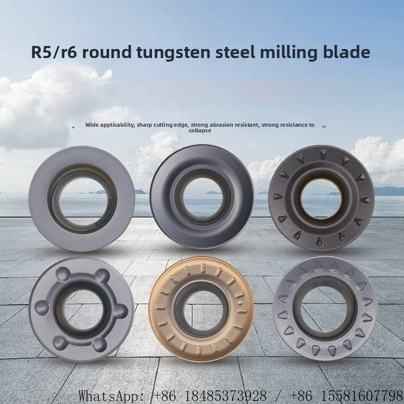 RPMT1204 Round Milling Insert R5 R6 R8 Cemented Carbide Lathe Turning Tip for Stainless Steel CNC Milling Machining view 3