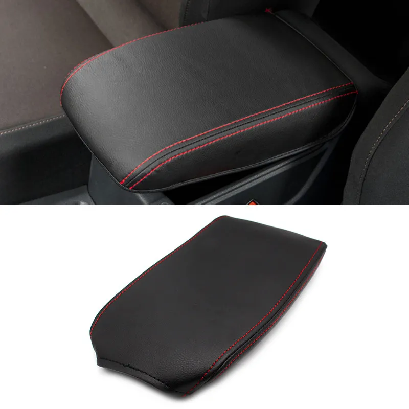 

For VW Golf 6 MK6 2010 2011 2012 2013 Car Center Console Armrest Box Microfiber Leather Trim Protective Cover with elastic band