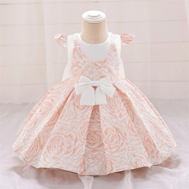 

Baby Girl Dress Fly Sleeve Party Dresses for Girls 1st Birthday Princess Wedding Dress Christening Gown Baby Baptism Clothes