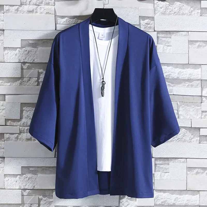 Letni japońskie Kimono sweter damski Haori Yukata męski strój samurajski odzież Kimono kurtka kobieta Kimono koszula Yukata Haori