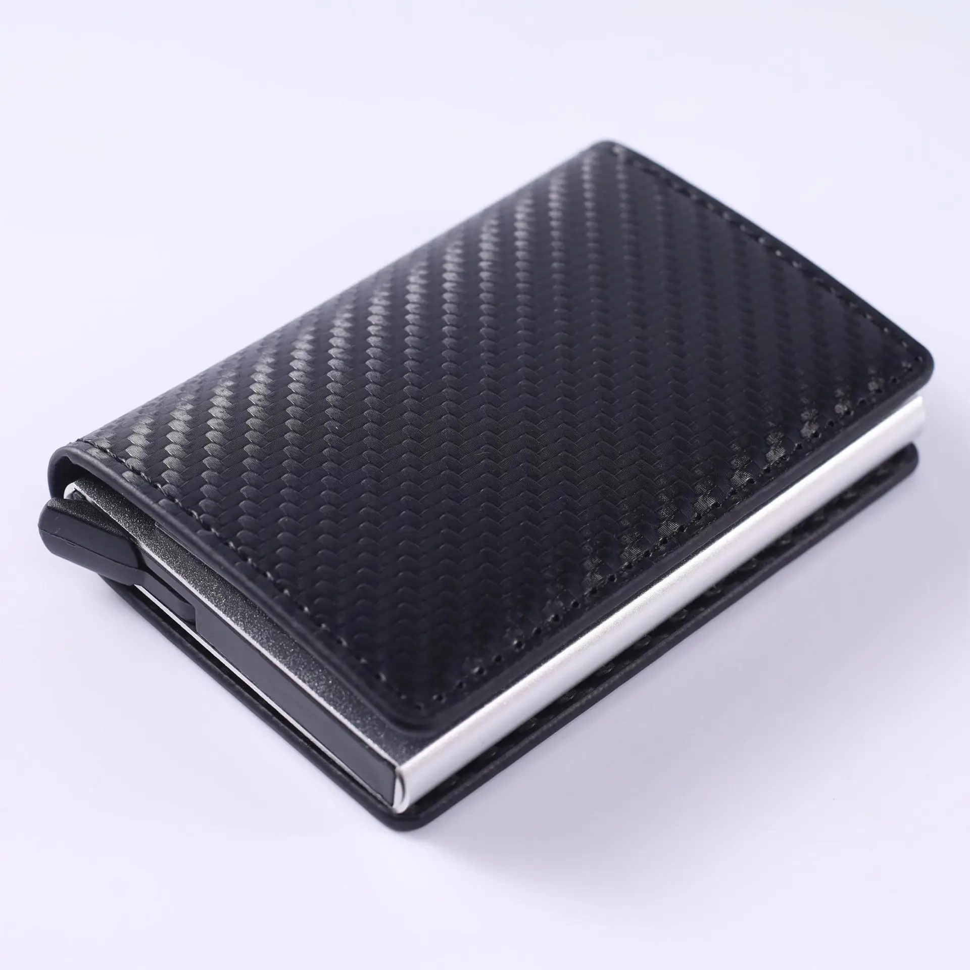 Rfid Credit Card Holder Men Wallets Bank Cardholder Case Small Leather Slim Thin Magic Mini Wallet Smart Minimalist Wallet 2024