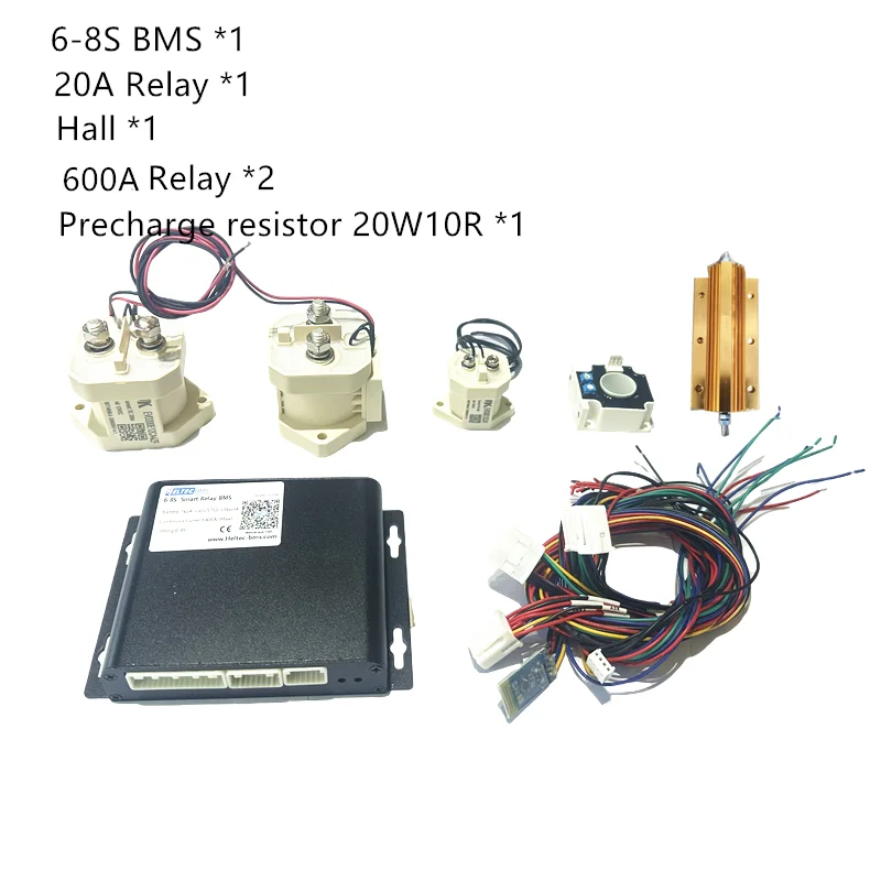 Heltecbms Smart Relay BMS 600A 500A 4S-32S lifepo4 bms 96v 60v 48v 200A 300A 8S 13S 16S 24S BT 485 CAN do akumulatorów litowych