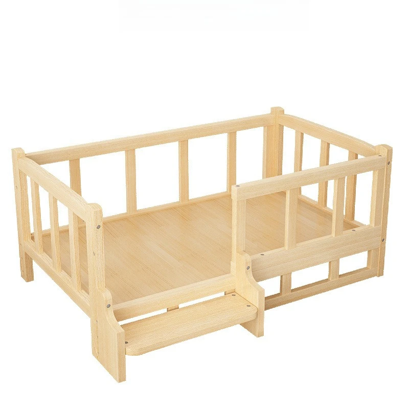 

Kennel dog bed Teddy kennel Golden Retriever dog pet solid wood bed Large, medium and small dog cat kennel Warm in winter