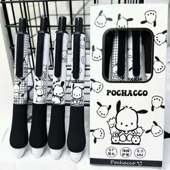 산리오 포차코 젤 펜 세트, 귀여운 만화 프레스 A 젤 펜, 빠른 건조 0.5 볼펜, 학생 문구 용품, 4 개