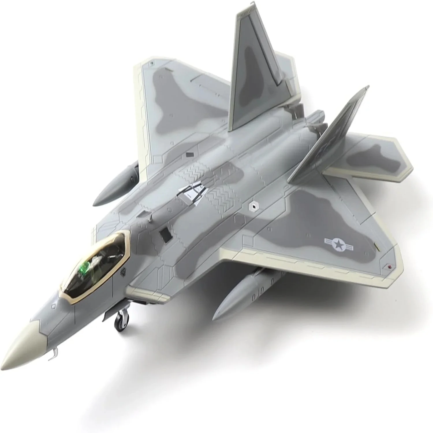 Imagem -06 - Army Air Force Diecast Modelo de Avião de Metal F22 F22 Raptor Fighter Brinquedos Militares Escala 72 us