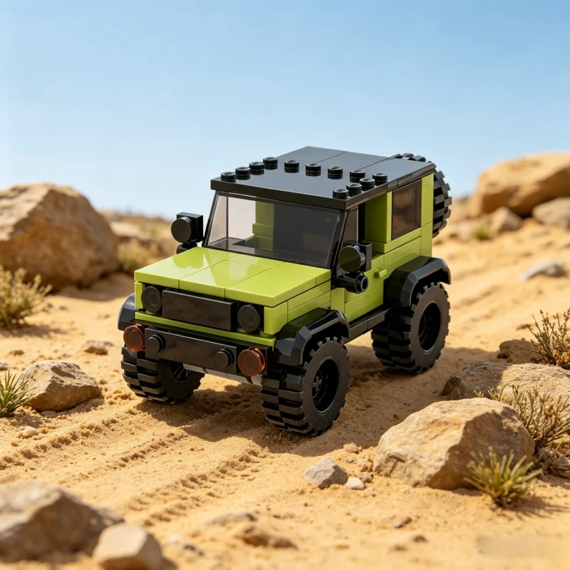 

MOC Puzzle Building Block Assembly Toy Suzukied Jimnyed Off-road Vehicle Boy Car Model Series Sporty Tank SUV DIY Model Gift