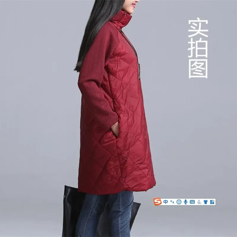 2026 New Fashion Autumn Winter  Women Straight Dress  Turtleneck Casual Loose Slim Patchwork Cotton Soft Vestidos