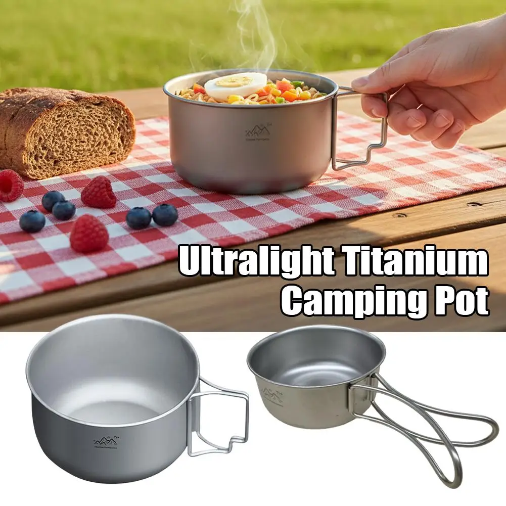 Ultralight Ultralight Titanium Camping Pot Portable Picnic Camping Instant Noodle Bowl Outdoor Camping Cooking Supplies - Aliexpress Deal