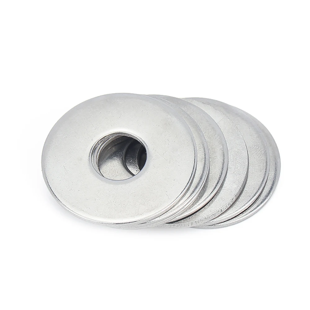 1/50pcs M2.5 M3 M4 M5 M6 M8 M10 M12 M14 M16 M24 A2-70 304 Stainless Steel Large Size Oversize Big Wider Flat Washer Plain Gasket