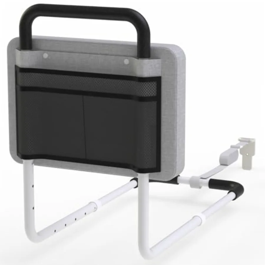 

Bed Rails for Elderly Adults Safety Bed Handle Bedside Assist Bed Rails for Seniors with Padded Bumper and Storage Pocket Medic