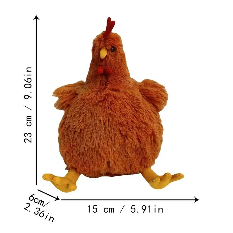 Faszerowany kurczak Cecil Chick wypchane pluszowe miękka słodka ozdobne przytulanie poduszka wygodna do łóżka sypialnia samochodu Sofa do domu