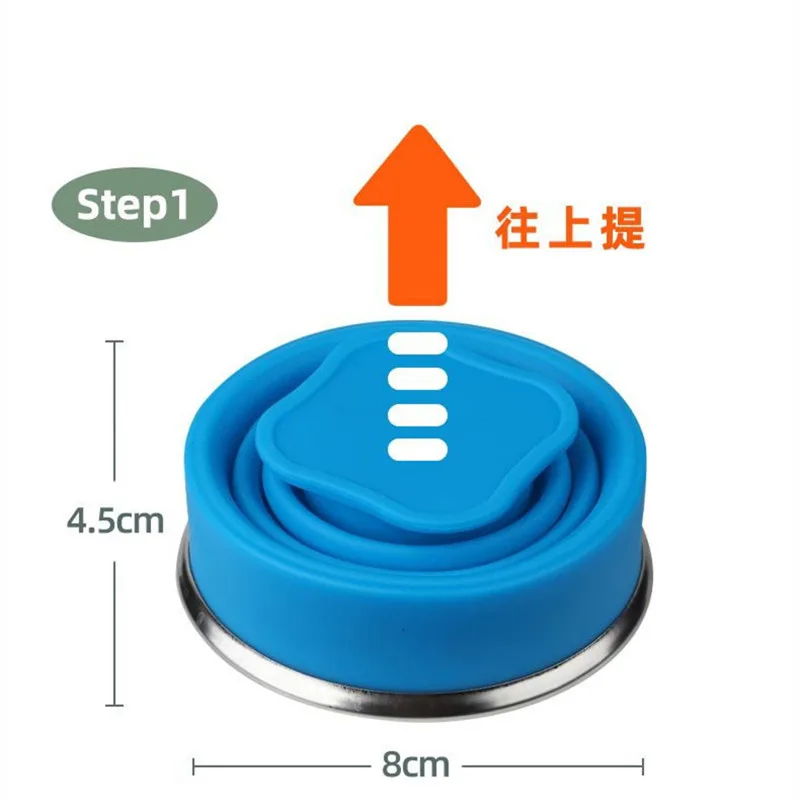 Folding Cups 200ml BPA FREE Food Grade Water Cup Travel Silicone Retractable Coloured Portable Outdoor Coffee Handcup