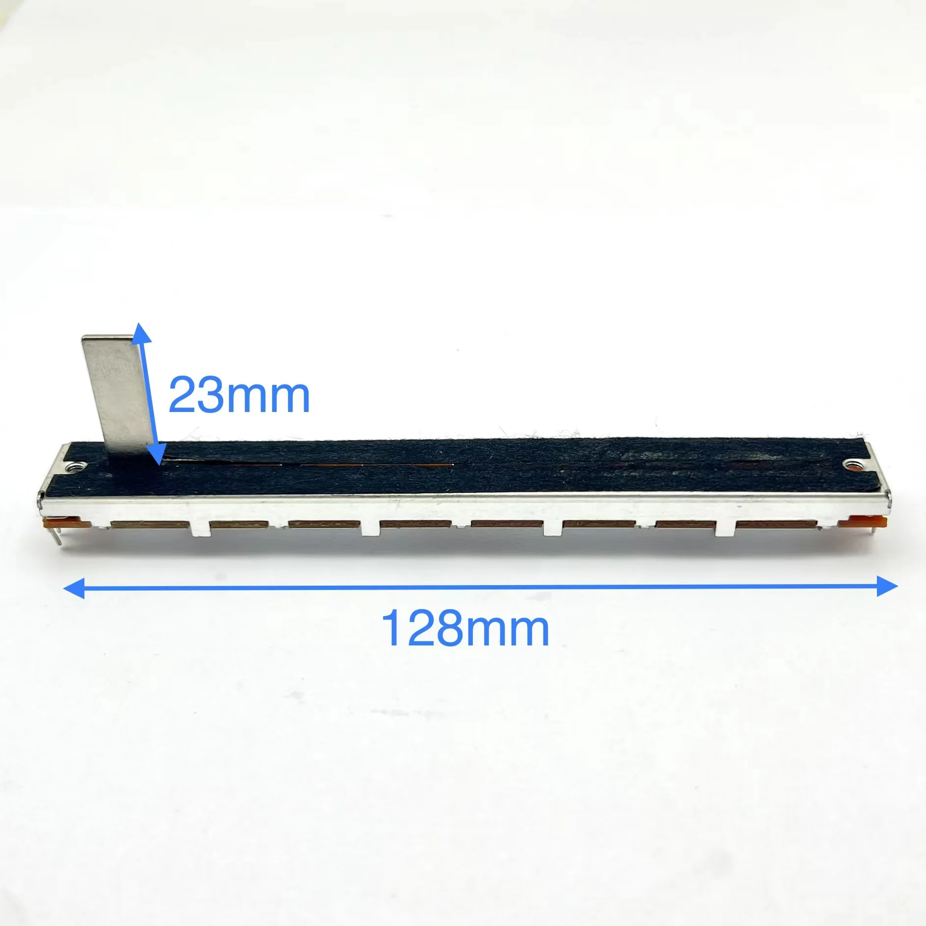 1 PCS high-quality 128mm straight slide potentiometer special B10Kx2 shaft length 23MM
