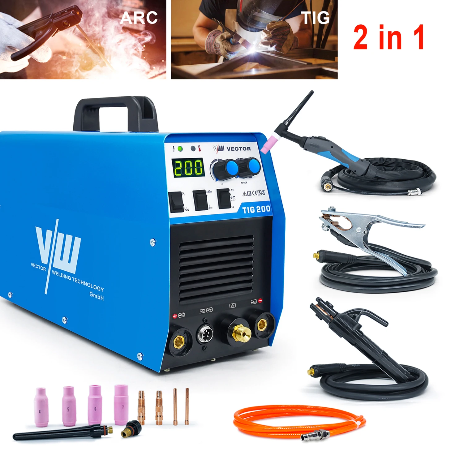 Tig Welder 200Amp ARC MMA Stick 170 Amp Welding Machine IGBT DC Inverter Device