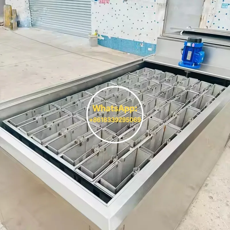 산업용 블록 제빙기 1톤 3톤 스테인리스 스틸 아이스 브릭 공장 상업용 염수 냉각 제빙 플랜트