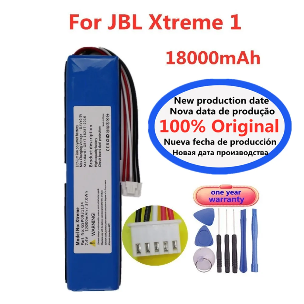 Nueva batería Xtreme 100% Original para JBL xtreme1 extreme Xtreme 1 GSP0931134 18000mAh Bateria Batterie envío rápido