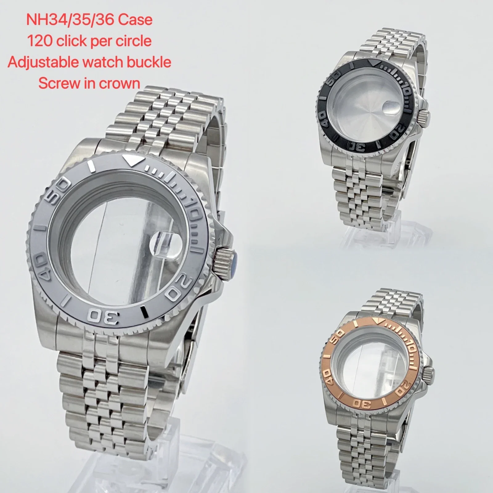 40mm-nh35-case-jubilee-bracelet-strap-sapphire-glass-crystal-suitable-for-yacht-master-nh34-nh35-nh36-watch-accessories-parts